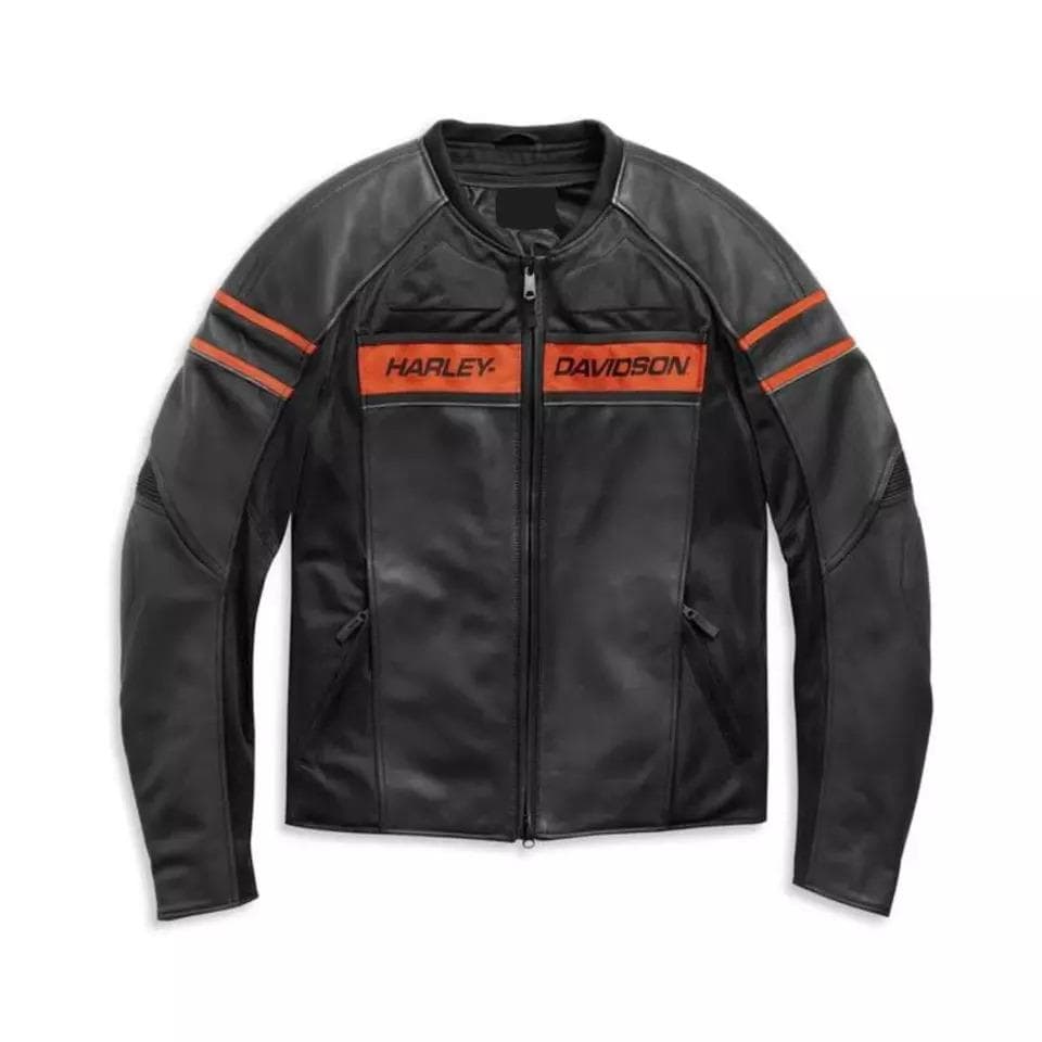 Men Black Harley Davidson leather Jacket Perfect Gift for Him Vintage Biker Jacket