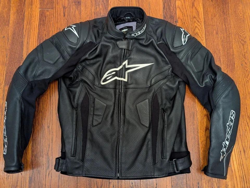 Men’s Alpinestars Motorbike Leather Racing Jacket Biker, Birthday Gift for Him