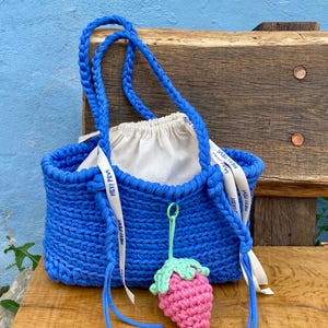 Silva Bag – Handmade Crochet Shoulder Bag with Inner Pouch | Handmade Colorful Tote | Lightweight - Soft - Everyday Bag | Adjustable Straps