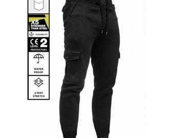 STEELSKIN Cargo Touring Jogginghose - Kevlar gefüttert mit wasserdichten Behandlungen, CE Level 2 Schutzausrüstung enthalten | Motorradhose Hose