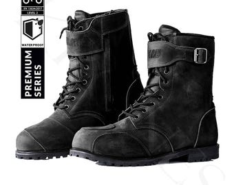 Red Wing 980 Waterproof Leather Soft Toe Motorcycle Men\'s Biker Riding Boots 10 s-l400.jpg main image 3