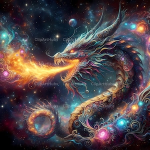 Legendary Dragon Digital Art | Fantasy Dragon Wall Decor | High Resolution PNG 4096x4096 | 300 DPI Printable Poster