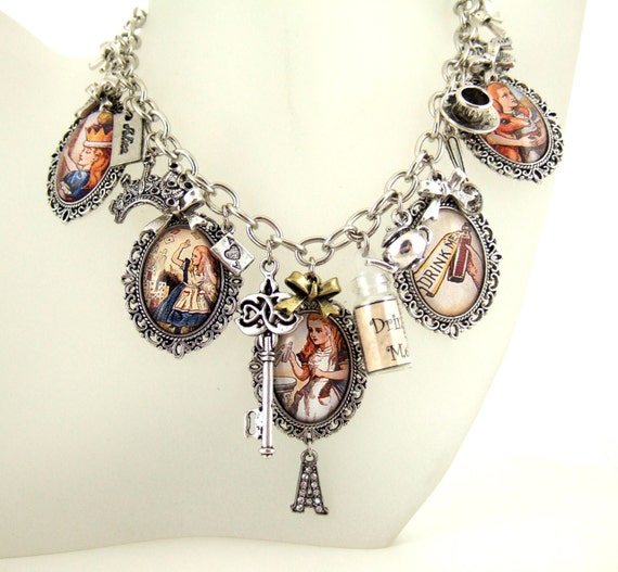 Items similar to Alice in Wonderland Necklace UK Alice in Wonderland
