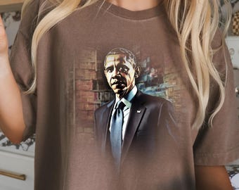 Camiseta Obama 2028 con colores cómodos: camiseta política demócrata