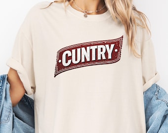 Women's Comfort Colors Country Music Shirt: Western Rodeo Y2K Tee