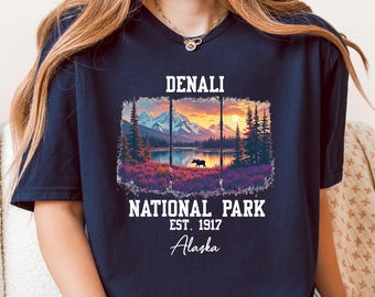 Denali National Park Shirt: Alaska Hiking, Camping Travel Tee