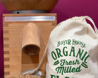 Fresh Milled Organic Hard Red WINTER”  Wheat Flour STONE GROUND