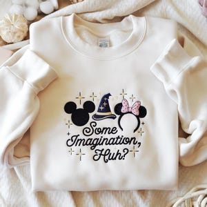 EMBROIDERED Disney Fantasia Magic Wizard Sweatshirt, Vintages Mickey Mouse Wizard Tee, Walt Disney Wizard Tee, Disney Magic Embroidery Shirt