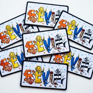 Custom Finding Nemo Name Embroidered Patch, Nemo Dory Disney Iron On Applique, Personalized Pixar Patch, Ocean Trip Gift Jacket Backpack