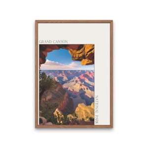Grand Canyon poster - National Park poster - America National park poster - Arizona Wall art - Landmark poster - Travel Poster - Wall Art