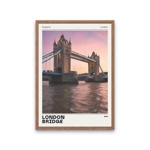 London Bridge poster - London poster - London city print - England poster - Tower Bridge poster - London city poster - London wall art - art