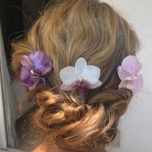 Orchid Hair Pin Resin - Etsy display picture 3