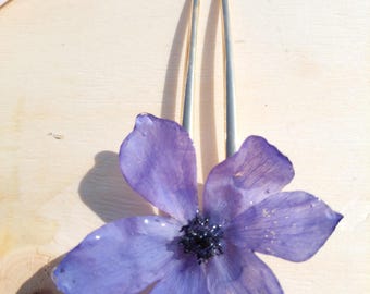 Real Flower Hair Clip | Real Flower Hair Stick |