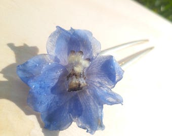 Real Flower Hair Stick | Real Flower Hair Bun Pin | Handmade Elegant and Natural Accessory Custom Flower Bun Pin | Elegant