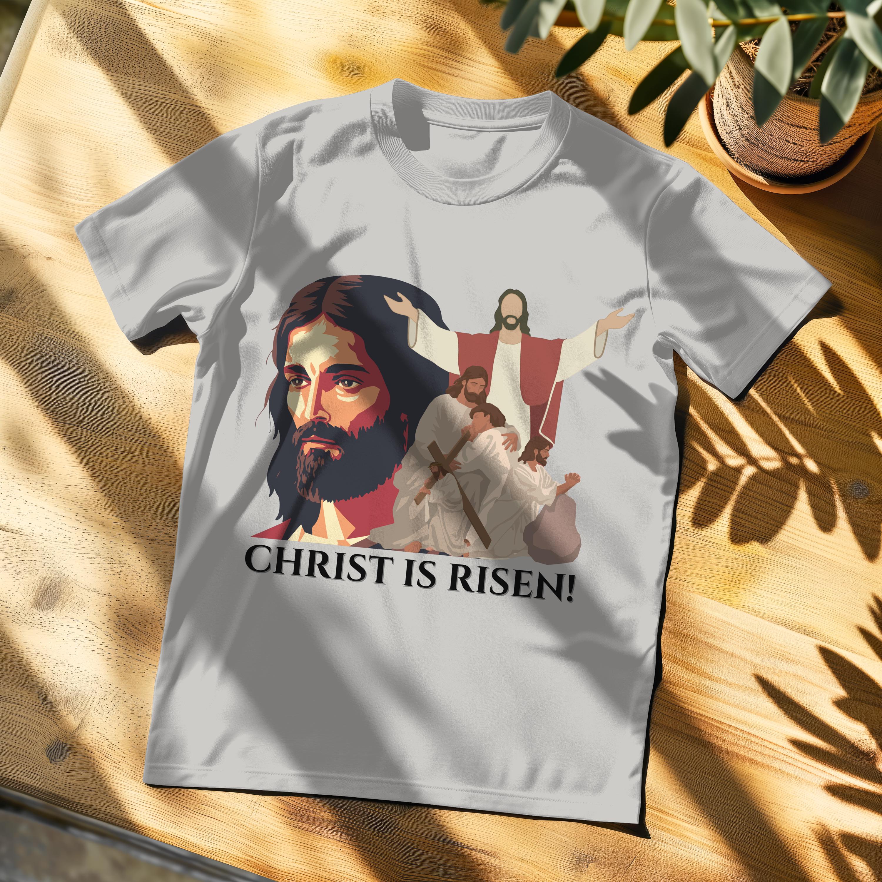 Christ Is Risen Easter Shirt, Christian Faith Tee, Religious Unisex T-Shirt, Church Softstyle Jesus Shirt, Easter Gift, Christian Apparel