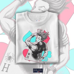 Anime Hisoka TShirt Unisex, HunterXHunter Manga Shirt, Hunter Anime Shirt, Anime Lovers Shirt, Graphic Anime Tee, Japanese Gift Idea