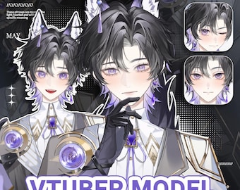 Male Premade Model | Ready to use | Vtube Studio | Live2d Model | Vtuber Design