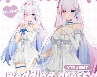 Vtuber Objekt | Vtuber Outfit | Brautkleid | Valentinstag Aktivposten | Gebrauchsfertig | Vtube Studio | Live2D-Modell