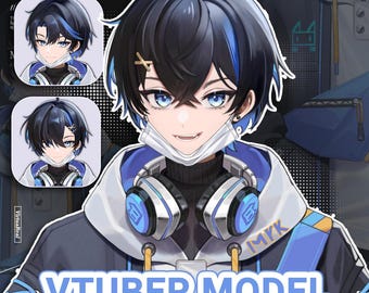 Male Premade Model | Ready to use | Vtube Studio | Live2d Model | Vtuber Design