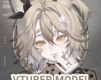 Lynx girl Vtuber Model | Ready to use | Vtube Studio | Live2d Model | Vtuber Design