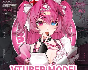 Landmine Nurse Vtuber Modell | Voll manipuliert, vorgefertigt