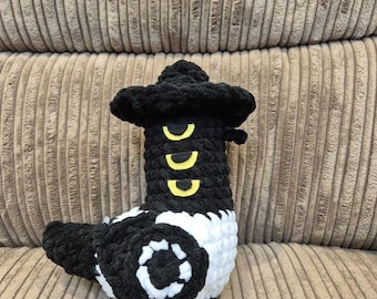 KPOPデーモンハンターのカササギ鳥スージーかぎ針編みぬいぐるみ