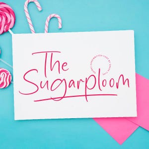 The Sugarploom - Handwritten Font, Casual Handwritten Font, Notes Font, Handwriting Font, Cursive Font