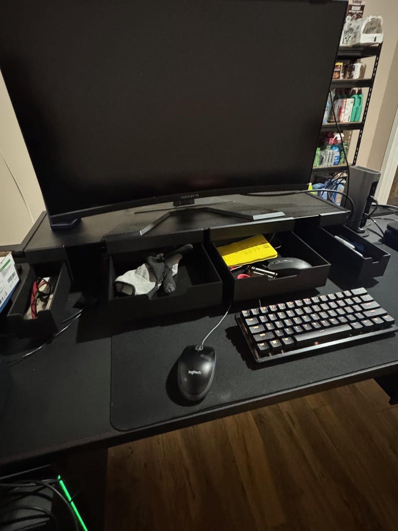 4X Magnetic Drawers for Secretlab MAGNUS Desk RISER – 2X  9"x9"x2.25" DEEP  +  2X  9" x 2.5’’x 2.25" deep
