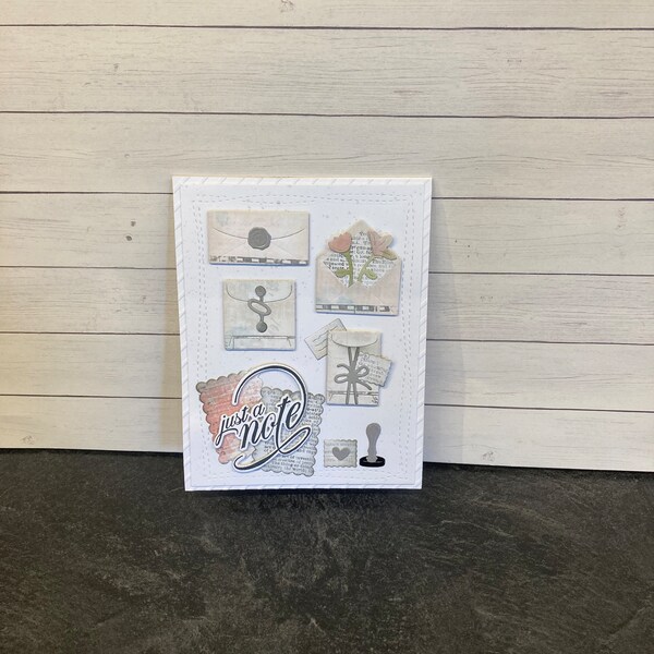 Just a note card, envelope card, handmade greeting card, all occasion card, blank greeting card, thinking of you card, card with envelopes