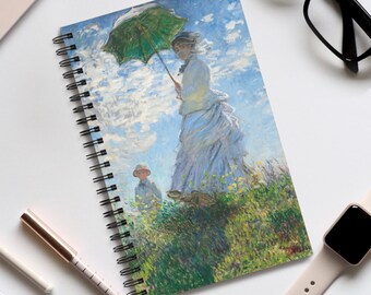 Madame Monet and Her Son Spiral Notebook, Vintage Art Journal