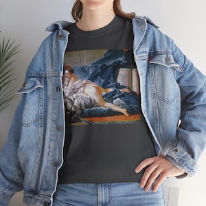 Brown Odalisque (1745) by Francois Boucher, art t-shirt, art apparel, art lover present, art print fashion