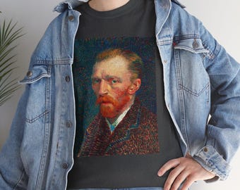Vincent Van Goghs Selbstporträt-Kunst-Shirt, Vintage-Kunst, Kunstkleidung, Kunstliebhabergeschenk, Kunstdruckmode, tragbare Kunst