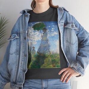 Madame Monet and Her Son by Claude Monet Art shirt, vintage art, art apparel, art lover present, art print fashion, wearable art