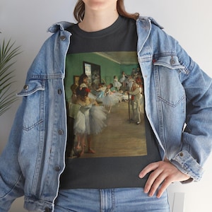 The Dance Class by Edgar Degas, 1874, art t-shirt, vintage art, art apparel, art lover present, art print fashion