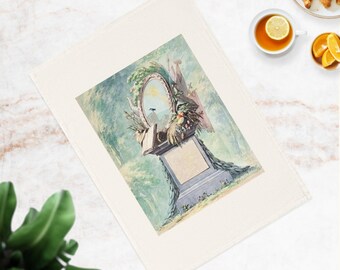 Aert Schouman Monument Art Tea Towel – Organic Cotton Kitchen Linen