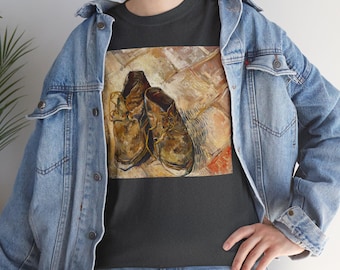 Van Gogh Shoes Art T-Shirt, Vintage Art Apparel