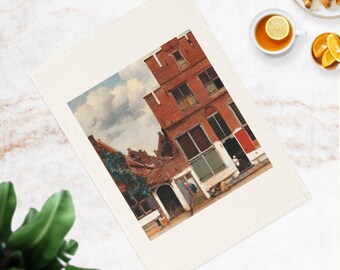 Vermeer Art Tea Towel – Organic Cotton, Eco-Friendly Kitchen Linen
