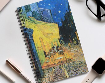 Van Gogh Cafe Terrace at Night Journal, Art Stationery