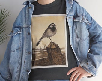 Theo van Hoytema Kwikstaart T-Shirt, Vintage Bird Art Apparel