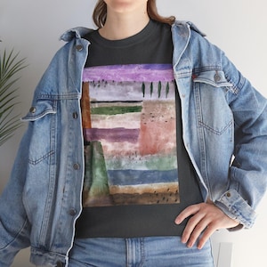 Landscape with Poplars (1929) by Paul Klee, vintage art, art apparel, art lover present, art print fashion