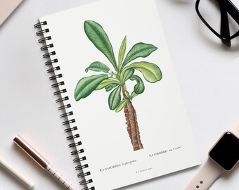 Euphorbia Lophogona Plant Journal, Botanical Art Stationary