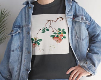 Shi Zhu Zhai Art T-Shirt, Vintage Chinese Painting Apparel, Cotton Print Tee