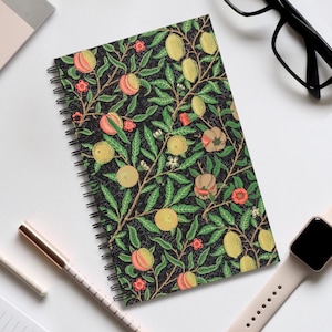 William Morris Fruit Print Journal, Vintage Art Stationery