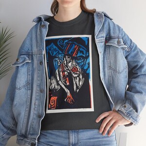 Wondrous Story: Battles. The Agonies of Love (1915) by Peter Schlemihl, art t-shirt, art apparel, art lover present, art print fashion