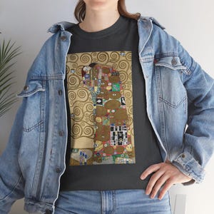Fulfillment by Gustav Klimt, art shirt, vintage art, art apparel, art lover present, art print fashion