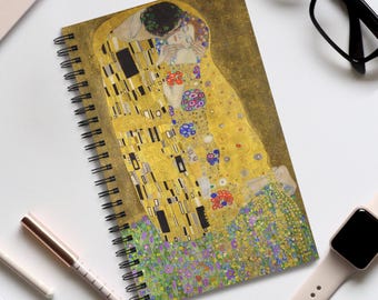 Gustav Klimt's 'The Kiss' Art Journal, Vintage Art Stationary