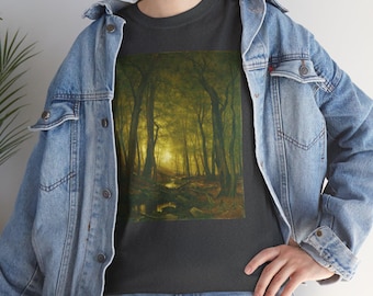 Worthington Whittredge Art Shirt, Evening in the Woods Print