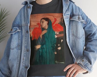 Edgar Degas Art T-Shirt, Young Woman with Ibis, Vintage Art Apparel
