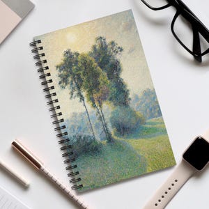 Camille Pissarro Landscape Art Journal, Sunset Art Stationary