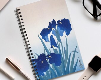 Ohara Koson Iris Flowers Art Journal – Vintage Art Stationery